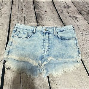 Forever 21 High waist distressed jean short